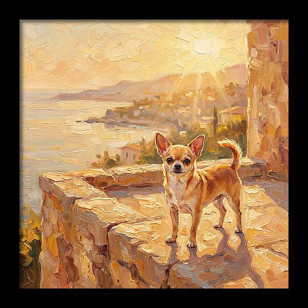 Charming Chihuahua Overlooking Mediterranean