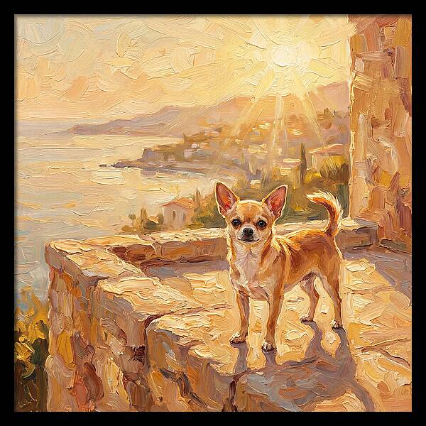 Charming Chihuahua Overlooking Mediterranean