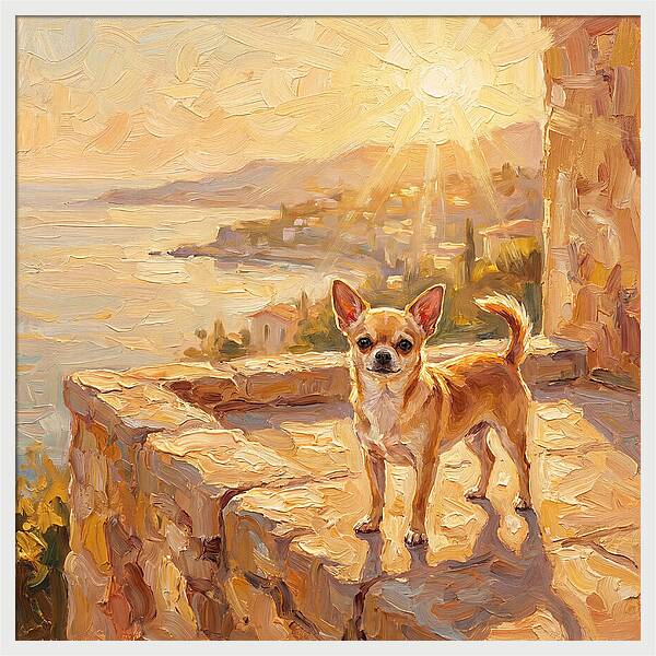 Charming Chihuahua Overlooking Mediterranean
