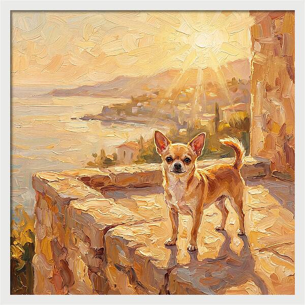 Charming Chihuahua Overlooking Mediterranean