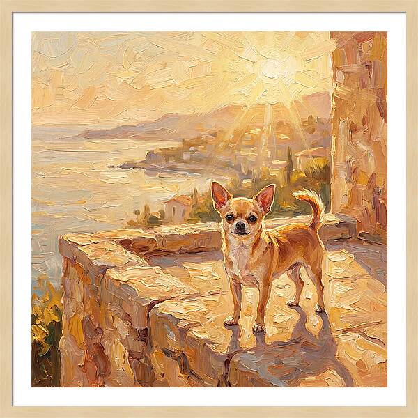 Charming Chihuahua Overlooking Mediterranean