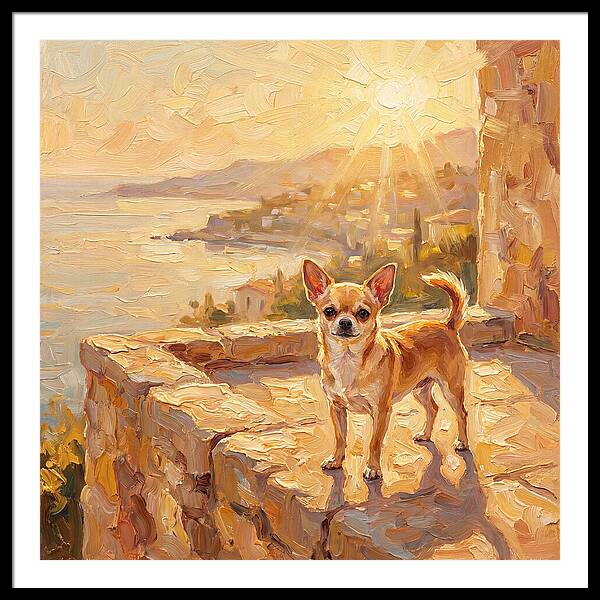 Charming Chihuahua Overlooking Mediterranean