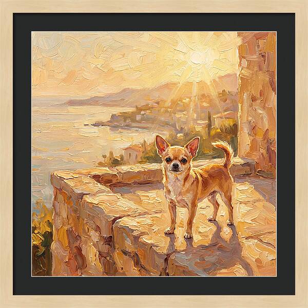 Charming Chihuahua Overlooking Mediterranean