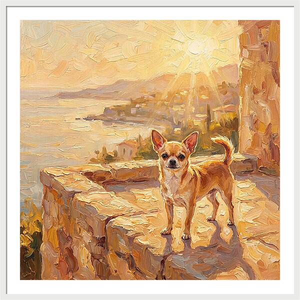 Charming Chihuahua Overlooking Mediterranean