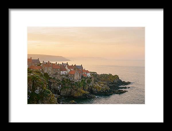 Charming Coastal Village At Dusk