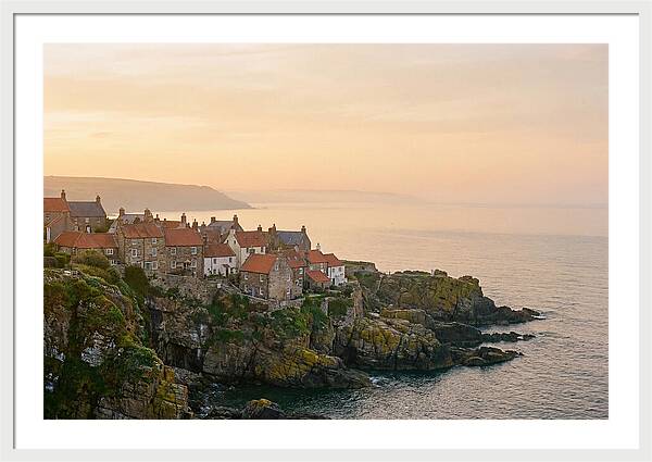 Charming Coastal Village At Dusk