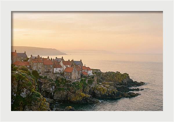 Charming Coastal Village At Dusk