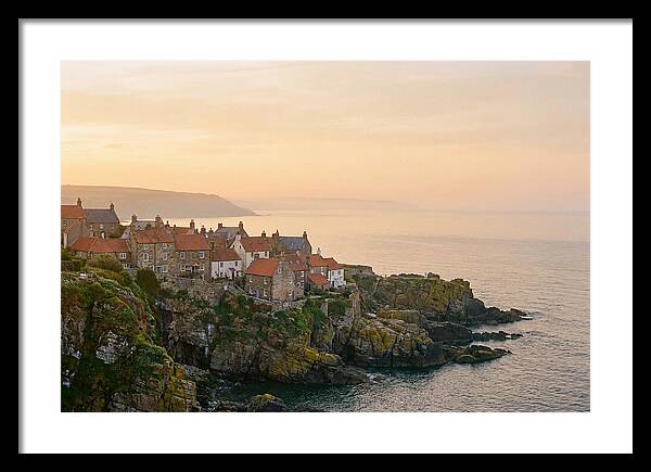 Charming Coastal Village At Dusk