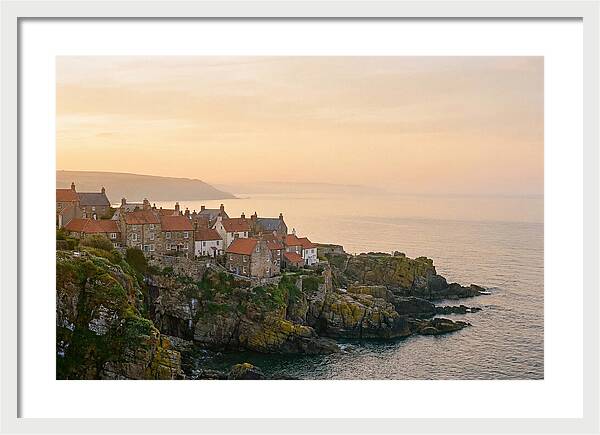 Charming Coastal Village At Dusk