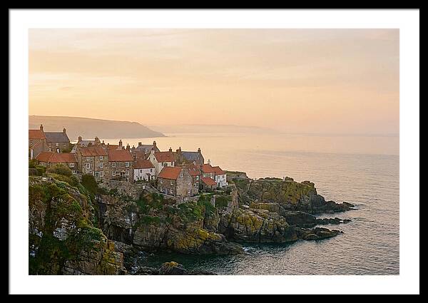 Charming Coastal Village At Dusk