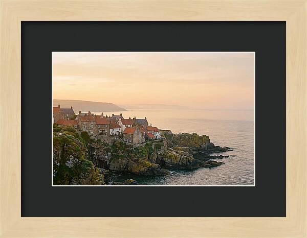 Charming Coastal Village At Dusk