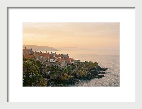 Charming Coastal Village At Dusk