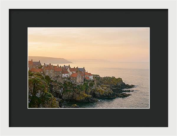 Charming Coastal Village At Dusk