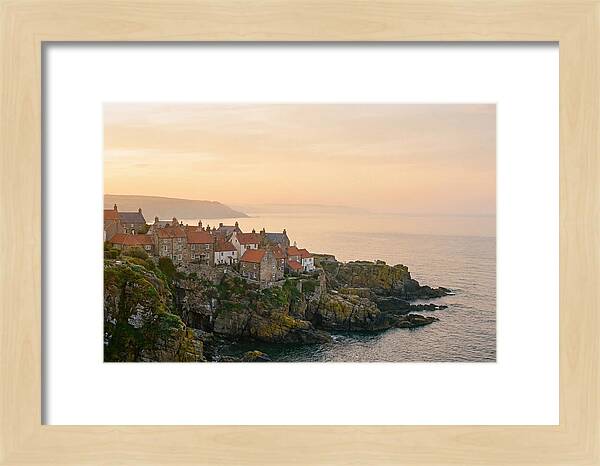 Charming Coastal Village At Dusk