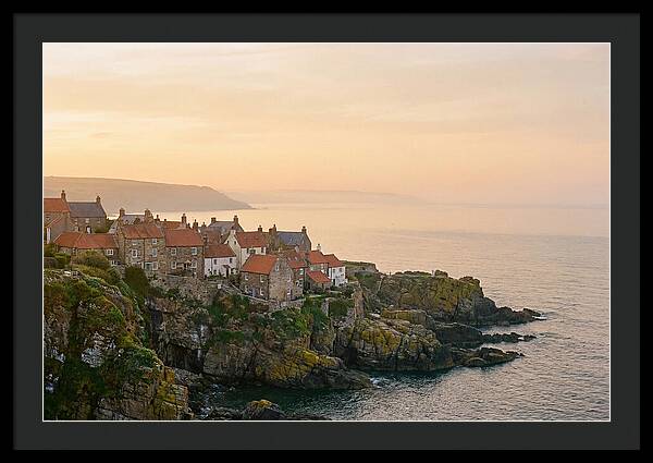 Charming Coastal Village At Dusk