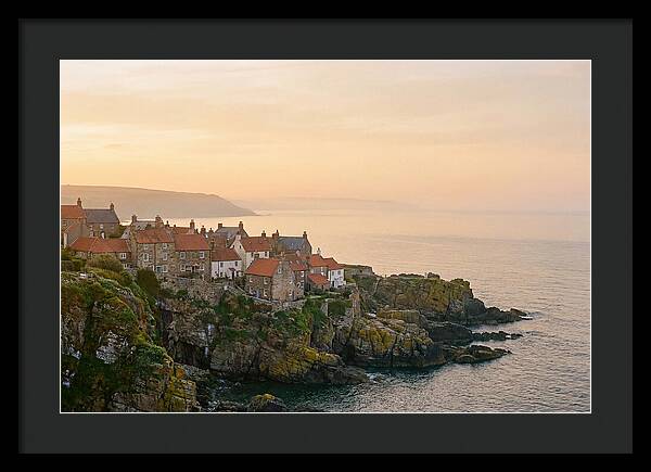Charming Coastal Village At Dusk
