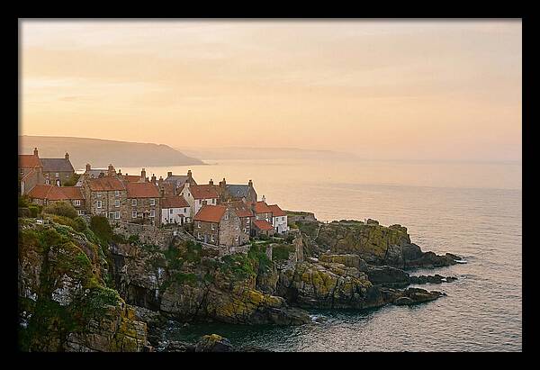 Charming Coastal Village At Dusk