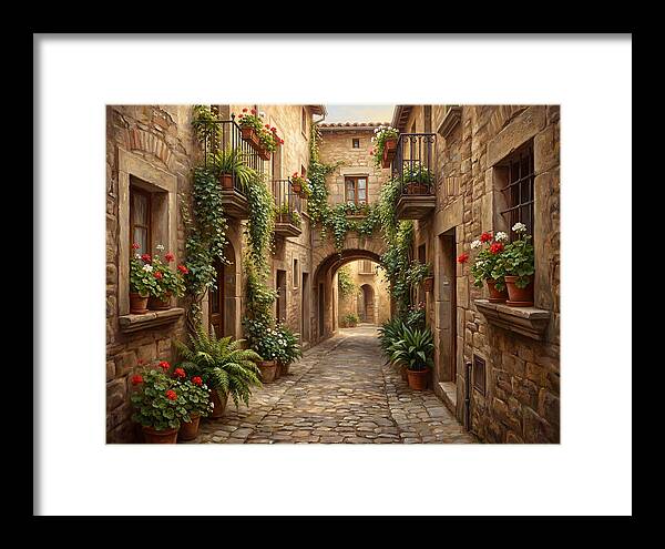 Charming Cobblestone Alleyway