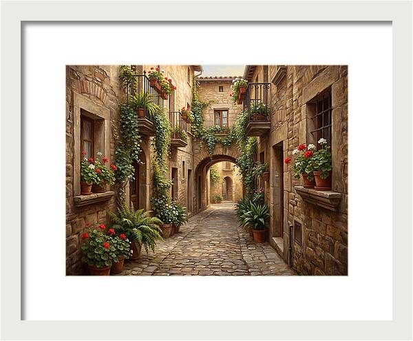 Charming Cobblestone Alleyway