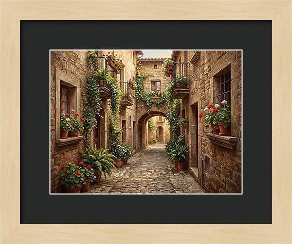 Charming Cobblestone Alleyway