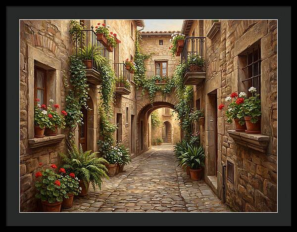 Charming Cobblestone Alleyway