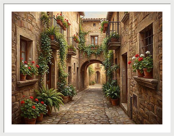 Charming Cobblestone Alleyway