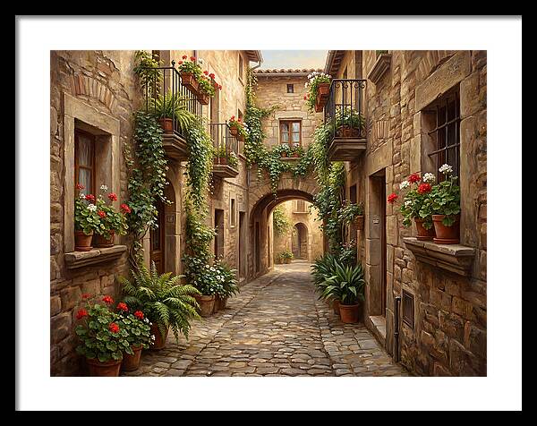 Charming Cobblestone Alleyway