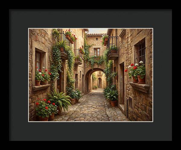 Charming Cobblestone Alleyway
