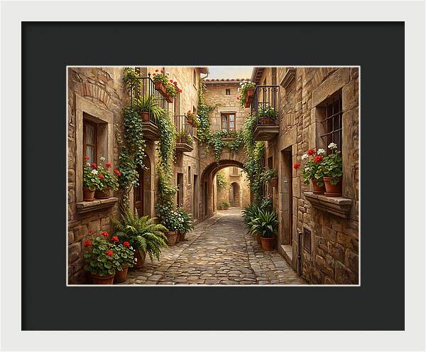 Charming Cobblestone Alleyway