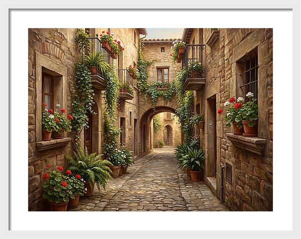 Charming Cobblestone Alleyway