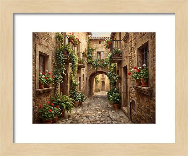 Charming Cobblestone Alleyway