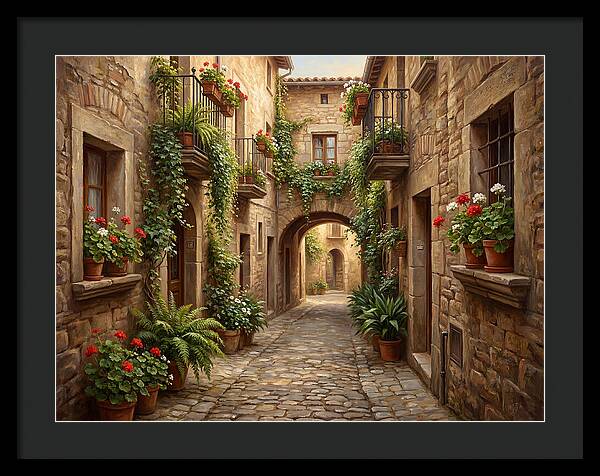Charming Cobblestone Alleyway
