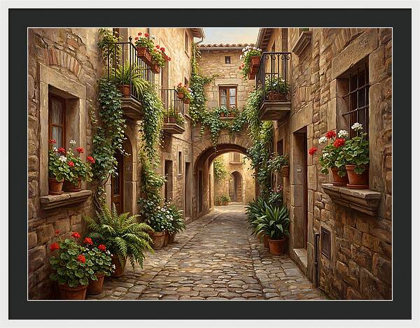 Charming Cobblestone Alleyway