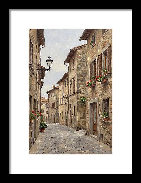 Charming Cobblestone Street