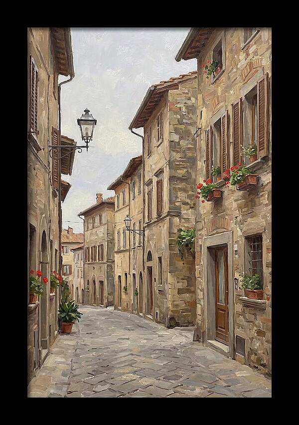 Charming Cobblestone Street