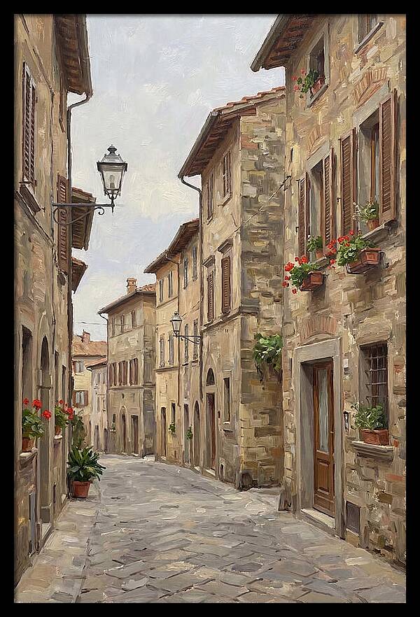 Charming Cobblestone Street