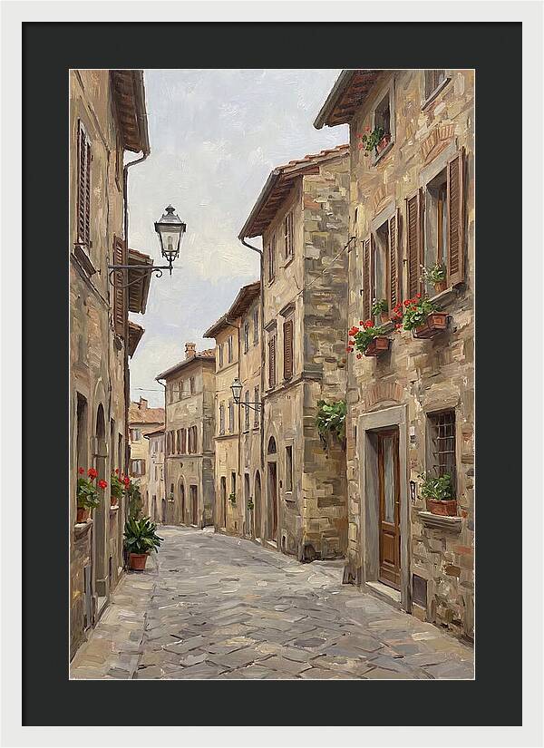 Charming Cobblestone Street