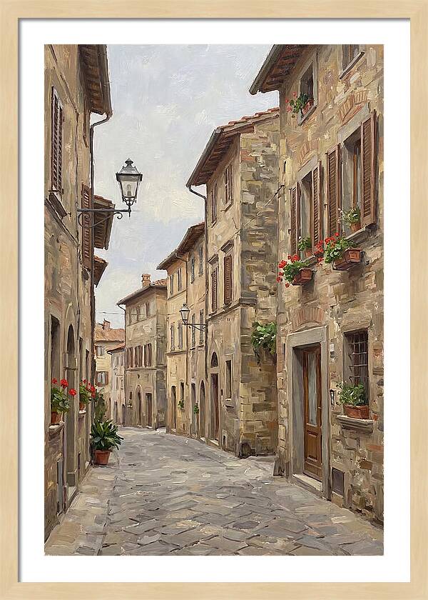 Charming Cobblestone Street