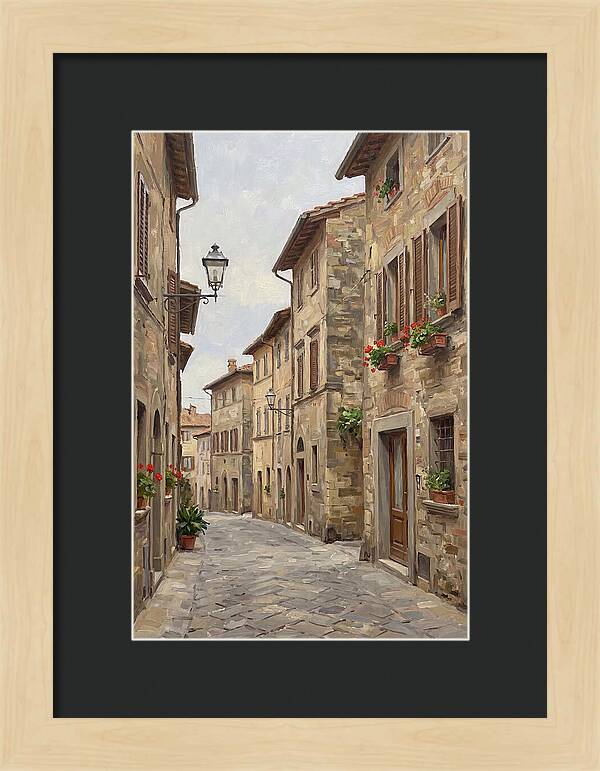 Charming Cobblestone Street