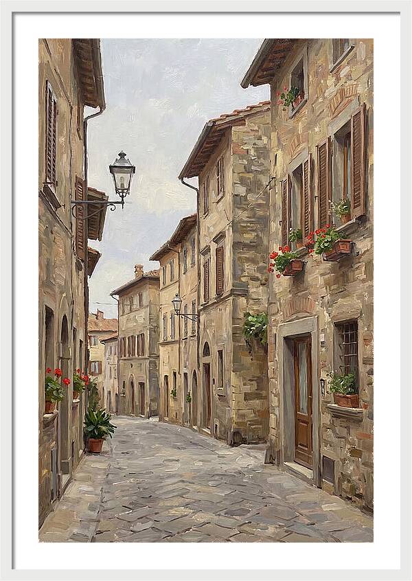 Charming Cobblestone Street