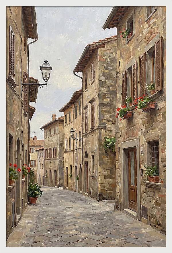Charming Cobblestone Street
