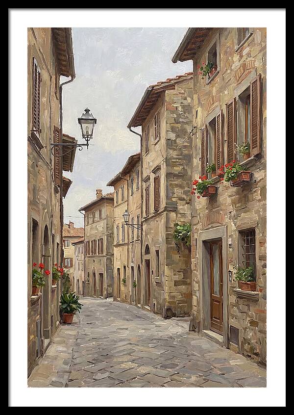 Charming Cobblestone Street