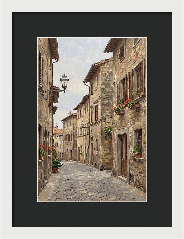 Charming Cobblestone Street