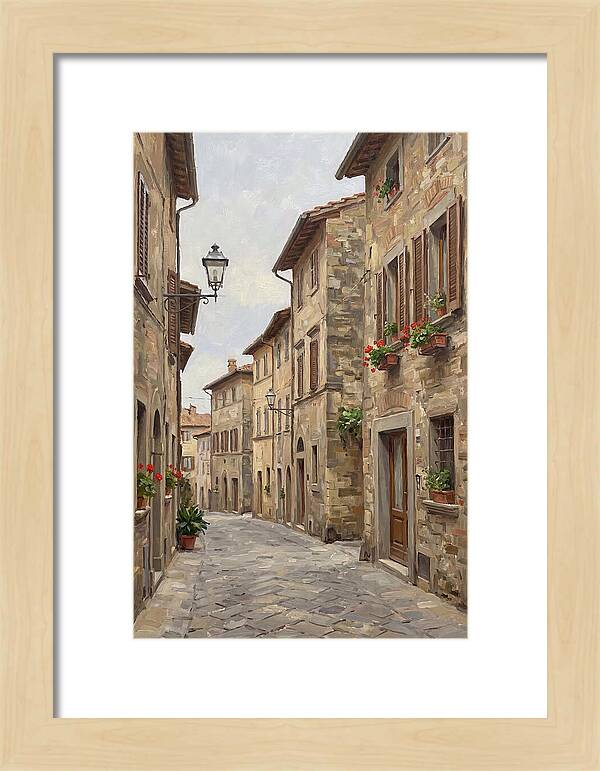 Charming Cobblestone Street