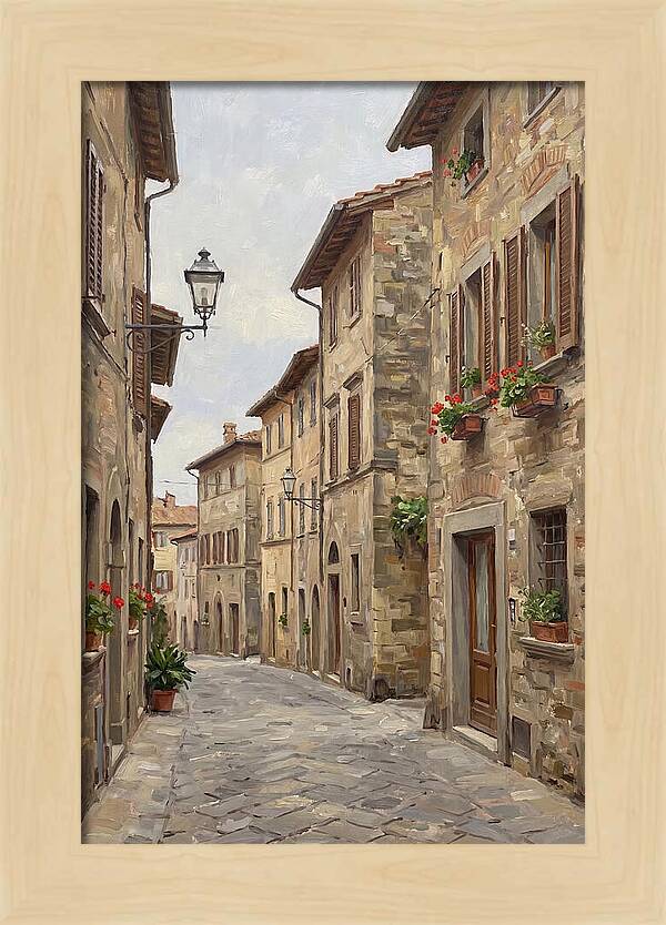 Charming Cobblestone Street
