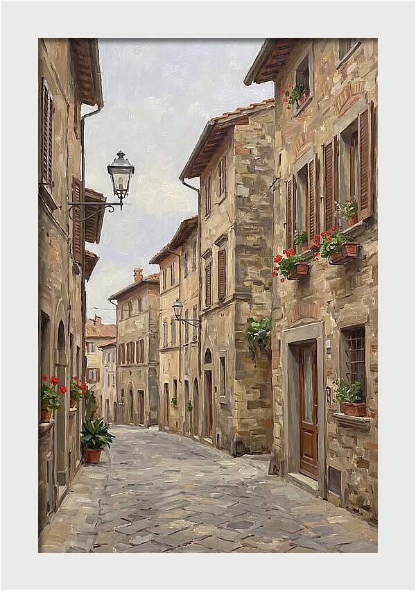Charming Cobblestone Street