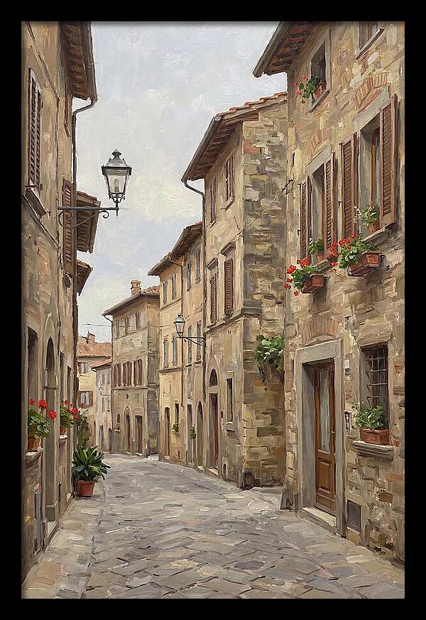 Charming Cobblestone Street
