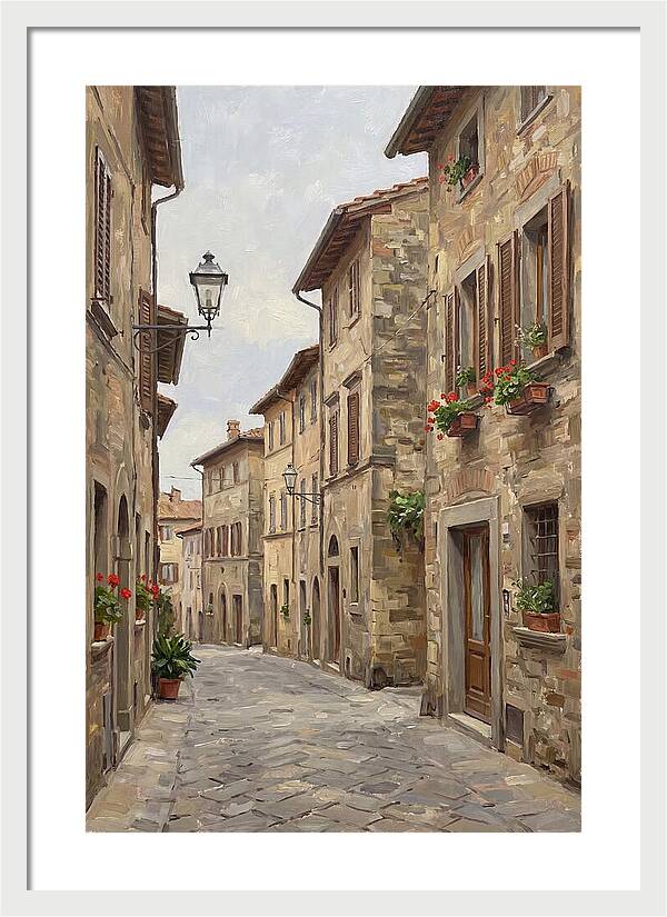 Charming Cobblestone Street