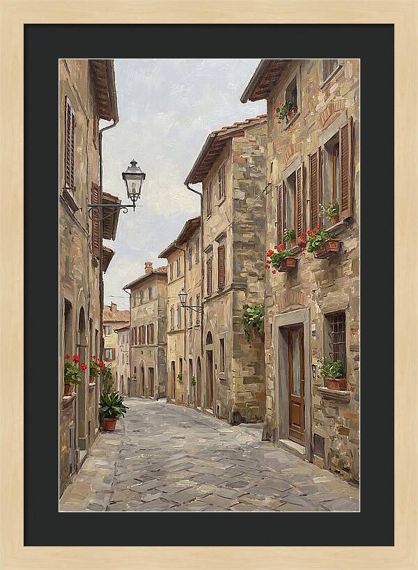 Charming Cobblestone Street