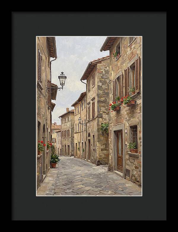 Charming Cobblestone Street